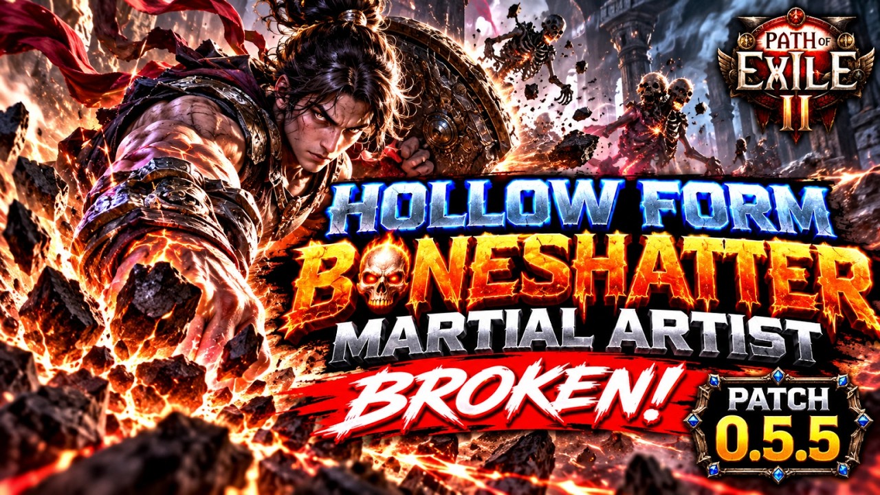 HOLLOW FORM BONESHATTER MARTIAL ARTIST BUILD GUIDE | PATH OF EXILE 2 PATCH 0.5.5