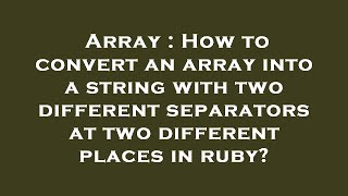Celebrity Array : How to convert an array into a string with two different separators at two different places Wealth