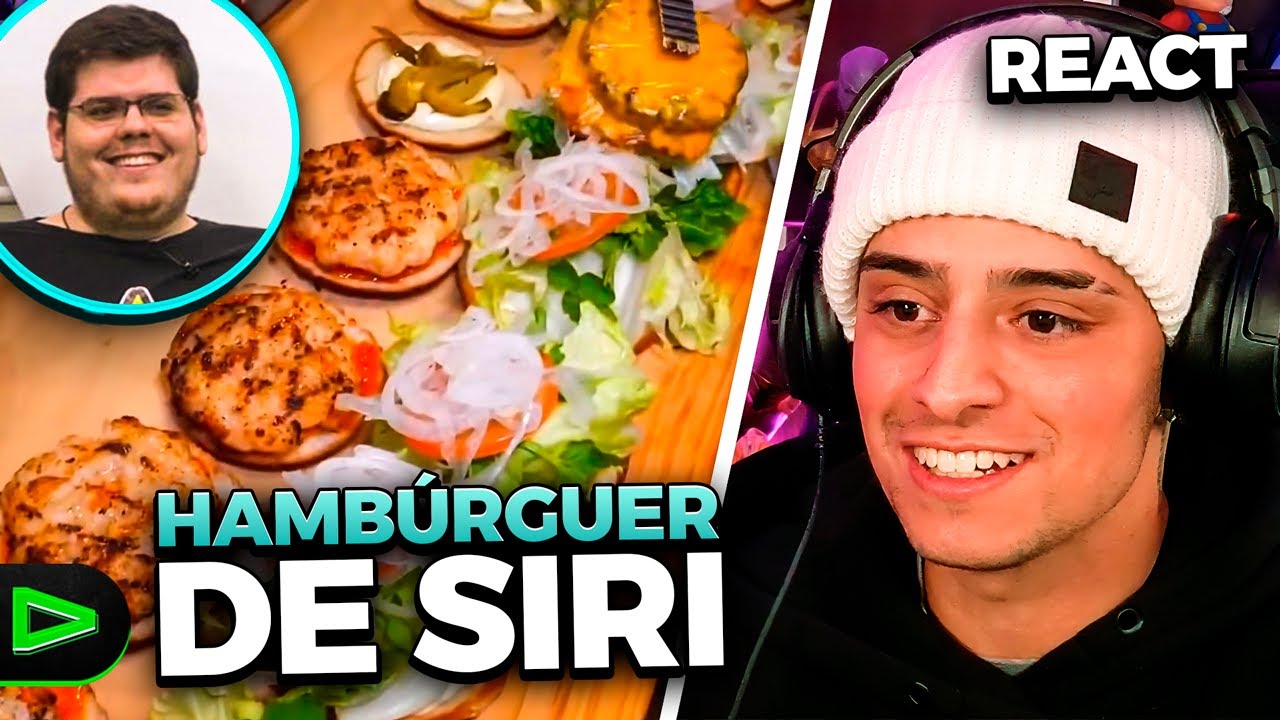 LOUD CORINGA REAGINDO AO VERDADEIRO HAMBÚRGUER DE SIRI COM CASIMIRO!