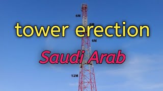 Saudi Arab tower erection.telecom tower.mobi network tower