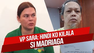Download Lagu VP SARA DUTERTE: HINDI KO KILALA SI MADRIAGA! MP3