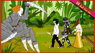 It Pennywise Vs Pyramid Head, Predator, Jeff The Killer Dc2