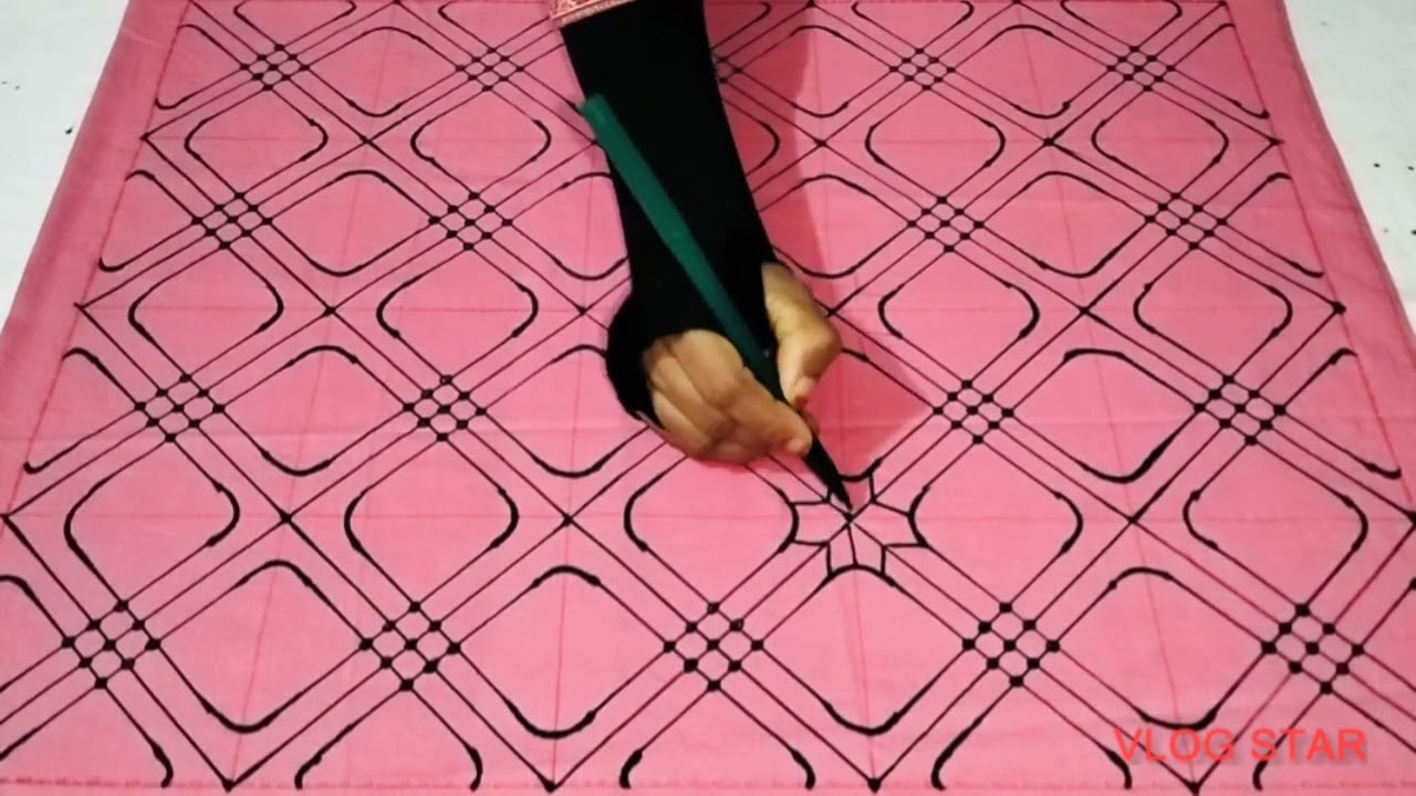 নকশিকাঁথার টিউটোরিয়াল ভিডিও ||ছোট বড় নকশি কাঁথা নকশা আঁকা ||ভাইরাল নকশি কাঁথা 