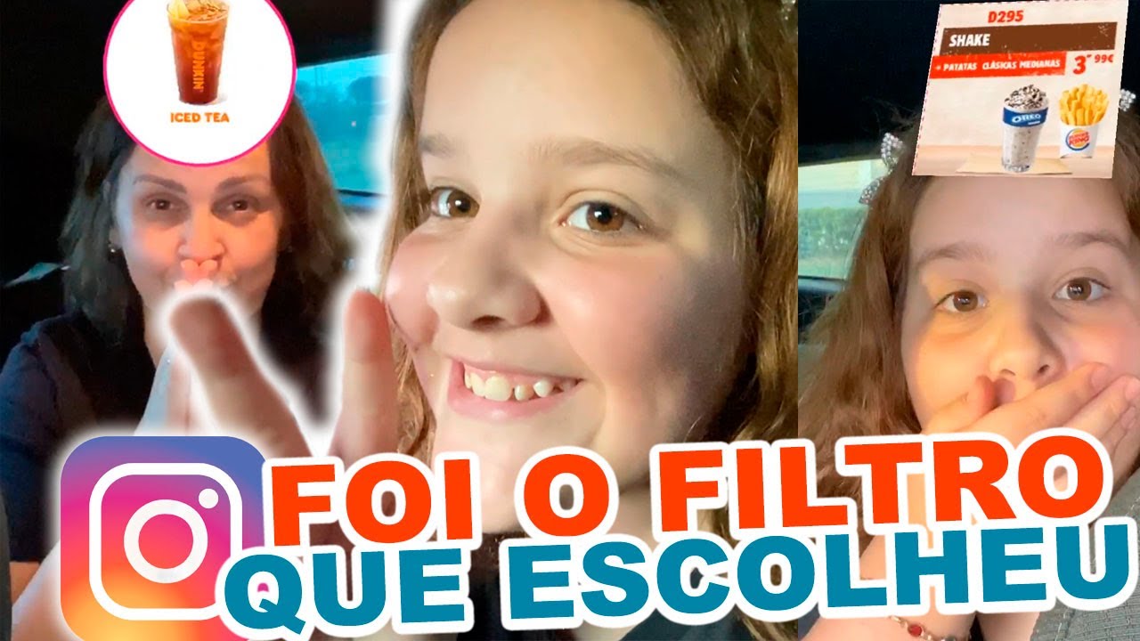 DEIXAMOS OS FILTROS DO INSTAGRAM DECIDIREM O QUE VAMOS COMER