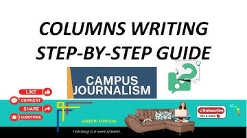 Columns Writing Step-by-Step Guide | Campus Journalism
