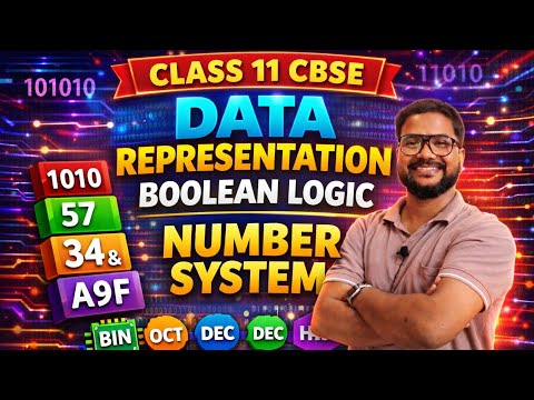 ⚡ "Number System Basics Explained | Binary, Octal, Decimal, Hex | Class 11 CS"