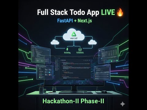 Full Stack TODO APP  | Evolution of Todo – Hackathon Phase II