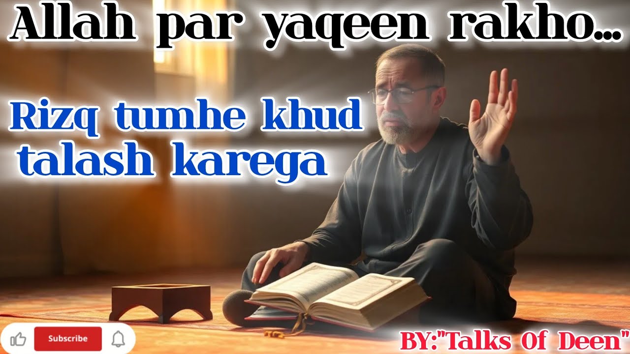 Allah par yaqeen rakho…Rizq tumhe khud talash karega - YouTube