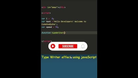 TypeWriter Effect in #javascript #js #short #shorts #shortsfeed #shortvideo #shots #shortfeed #shots