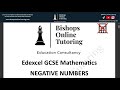 4 - Negative Numbers | GCSE Maths