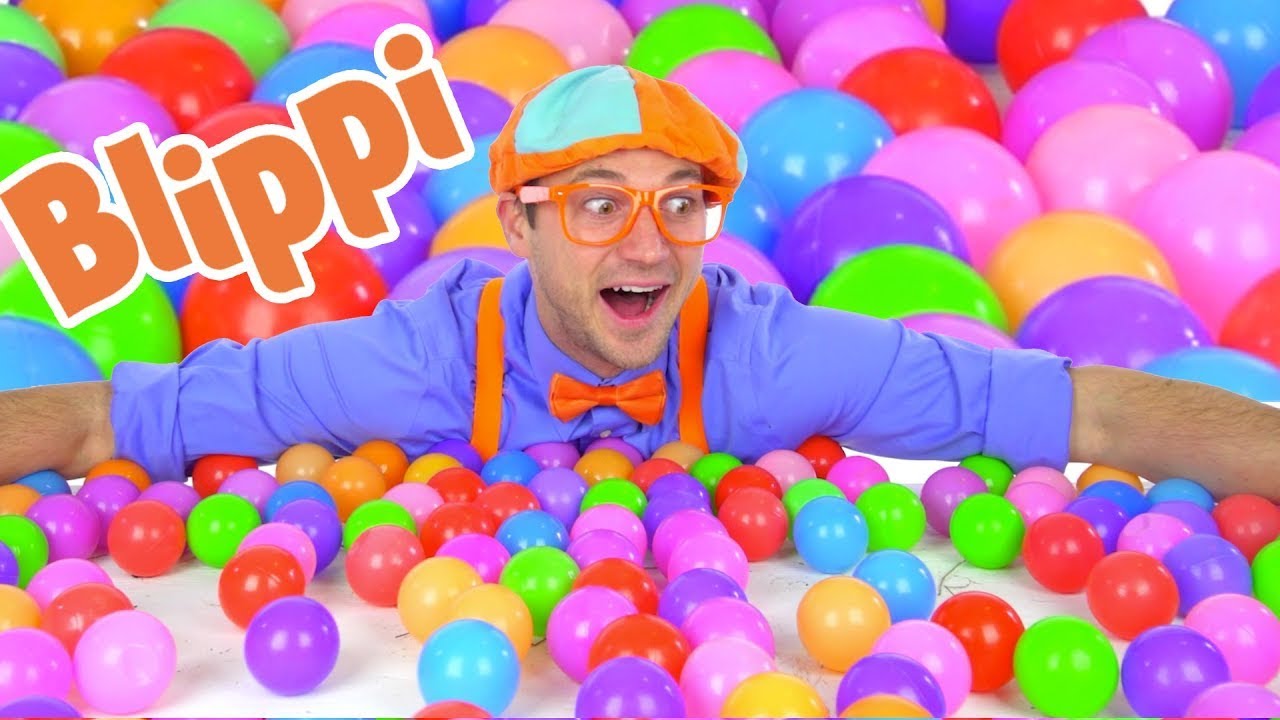 Aprendamos Colores con Pelotas de Colores y Máquinas Blippi Españo
