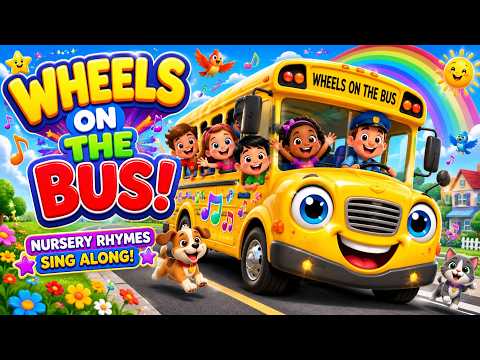 🌟 Every Kid_s Favorite Bus Song! Wheels On The Bus Educational Nursery Rhymes