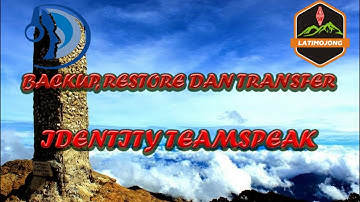 Backup, restore dan transfer Identity TeamSpeak
