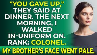 At Family Dinner They Said I Was Nothing — Then Dad’s Boss Called Me “Colonel”
