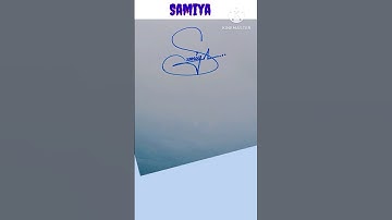 Samiya signature style #samiya name writing #beautiful signature samiya #shorts#calligraphy#ytshorts
