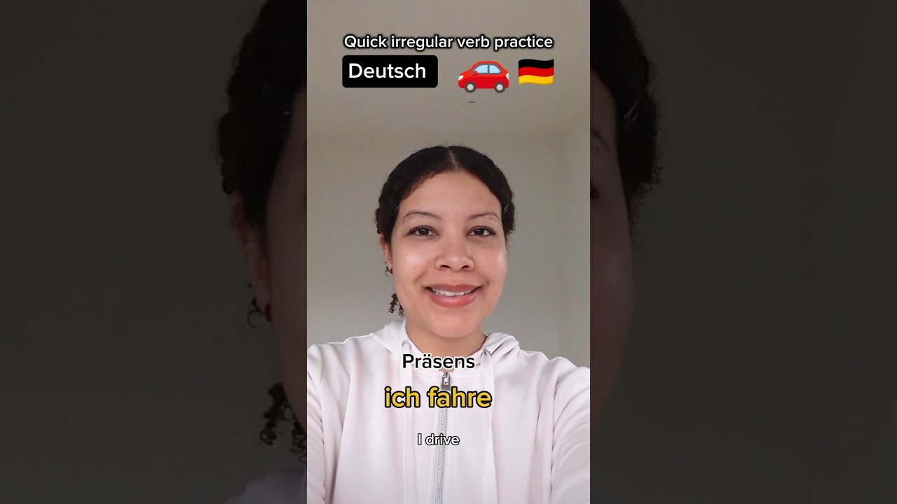 Irregular Verb in German 🇩🇪 “fahren” in the Past (ich)