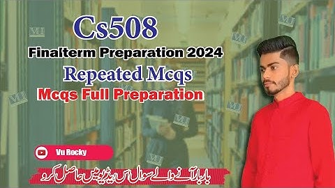 CS508 Modern Programming Languages Final Term Preparation 2024 By VU Rocky || Final term Objective