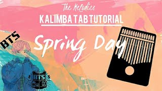 Kalimba Tab ( Spring Day - BTS)