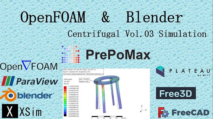 OpenFOAM ＆ Blender : Centrifugal Vol.03 Simulation