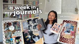 a week of journaling 📖 scrapbook ideas, writing + tracker updates!