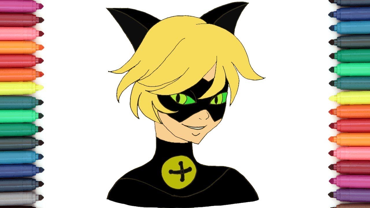 COMO DESENHAR O CAT NOIR - HOW TO DRAW CAT NOIR