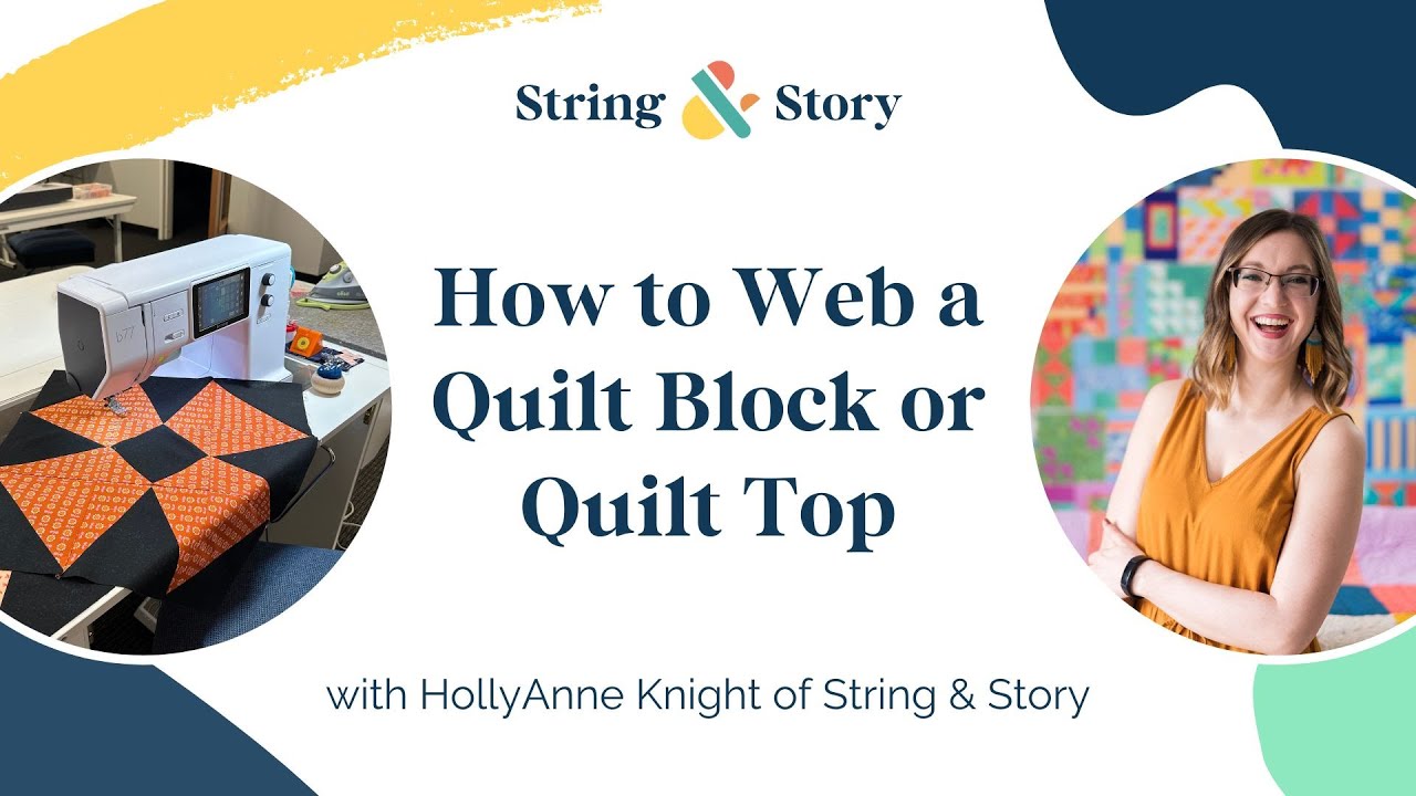 Как сшить блок для квилта (или верхнюю часть квилта) с помощью HollyAnne из String & Story