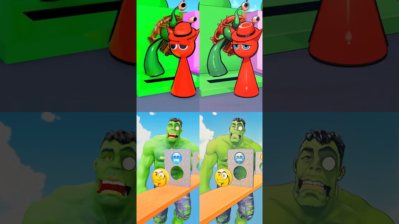 Crazy Balloon Fight: Two Spideys vs Hulk in GTA V