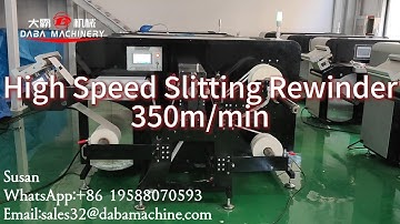 DABA High Speed Slitting Rewinding Machine With Servo Motor For Adhesive Label #label #slitter