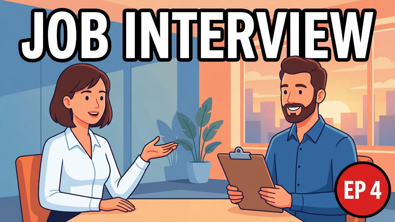 Job Interview Questions & Answers | Easy English Conversation | A1-A2 Level