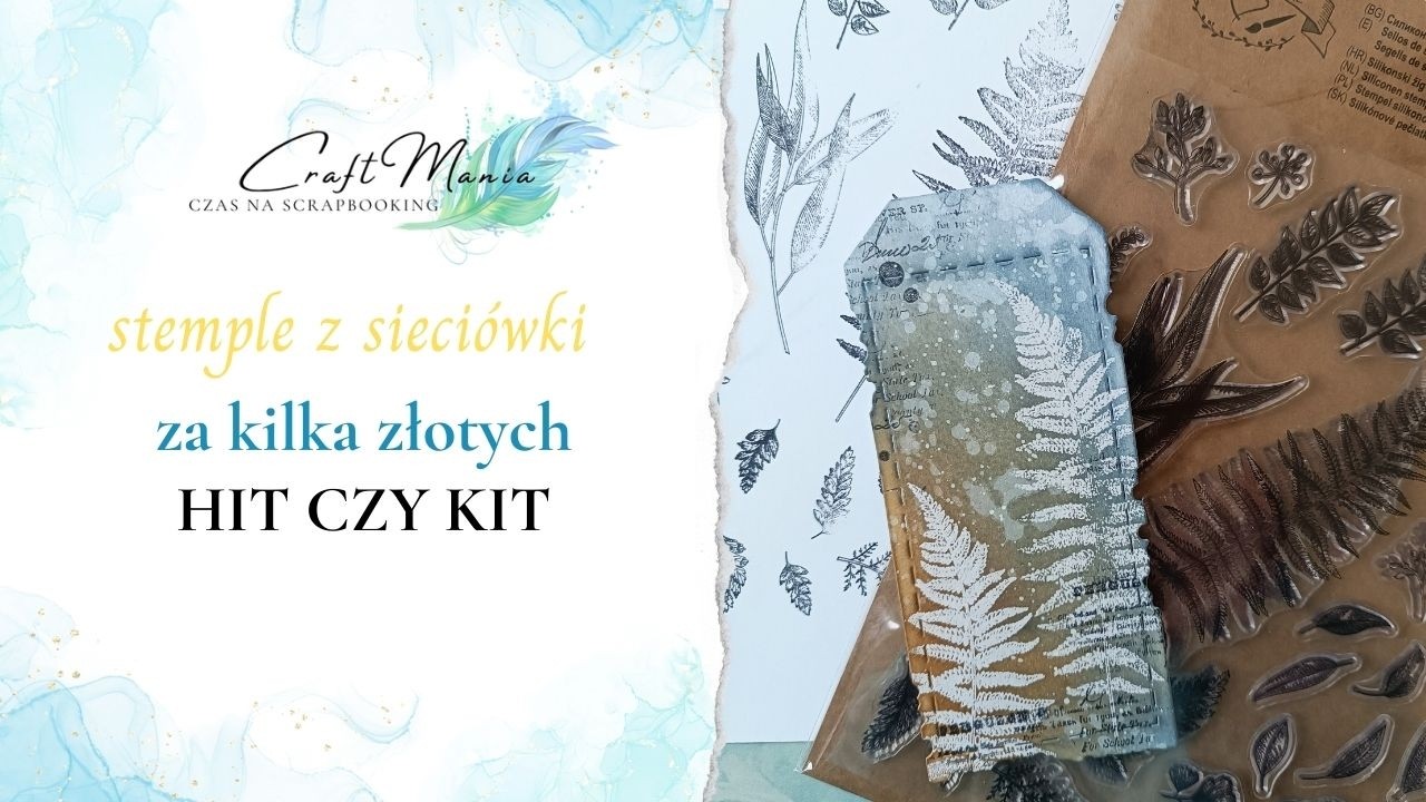 Testuję tanie stemple liście z Teddy'ego. Czy warto. Do czego polecam. Mixedmedia. Scrapbooking.