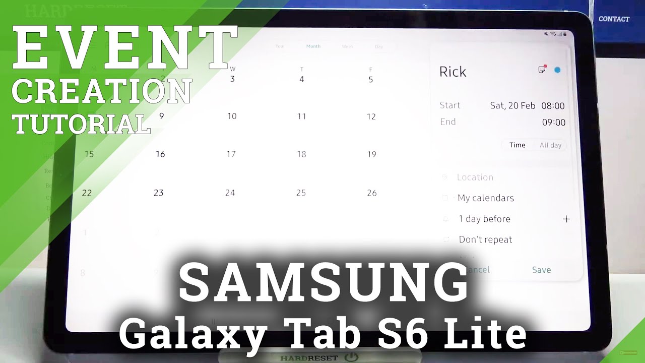 How To Add Event To Calendar On SAMSUNG Galaxy Tab S6 Lite Use how-to-add-event-to-calendar-on-samsung-galaxy-tab-s6-lite-use