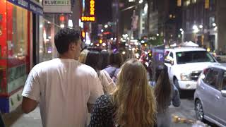 night walk on 8th ave nyc
