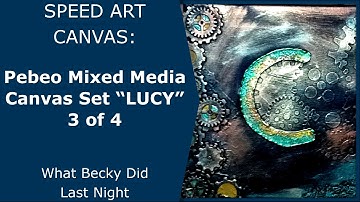 Pebeo Mixed Media Canvas Set "LUCY" 3 of 4