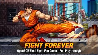 FIGHT FOREVER: OpenBOR Final Fight Fan Game - Full Playthrough screenshot 2