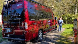 Camping in our Winnebago Travato 59kl at Kitsap Memorial State Park