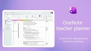 Teacher Planner OneNote | Digital Teacher Planner | Lesson & Class Organization | School Planner