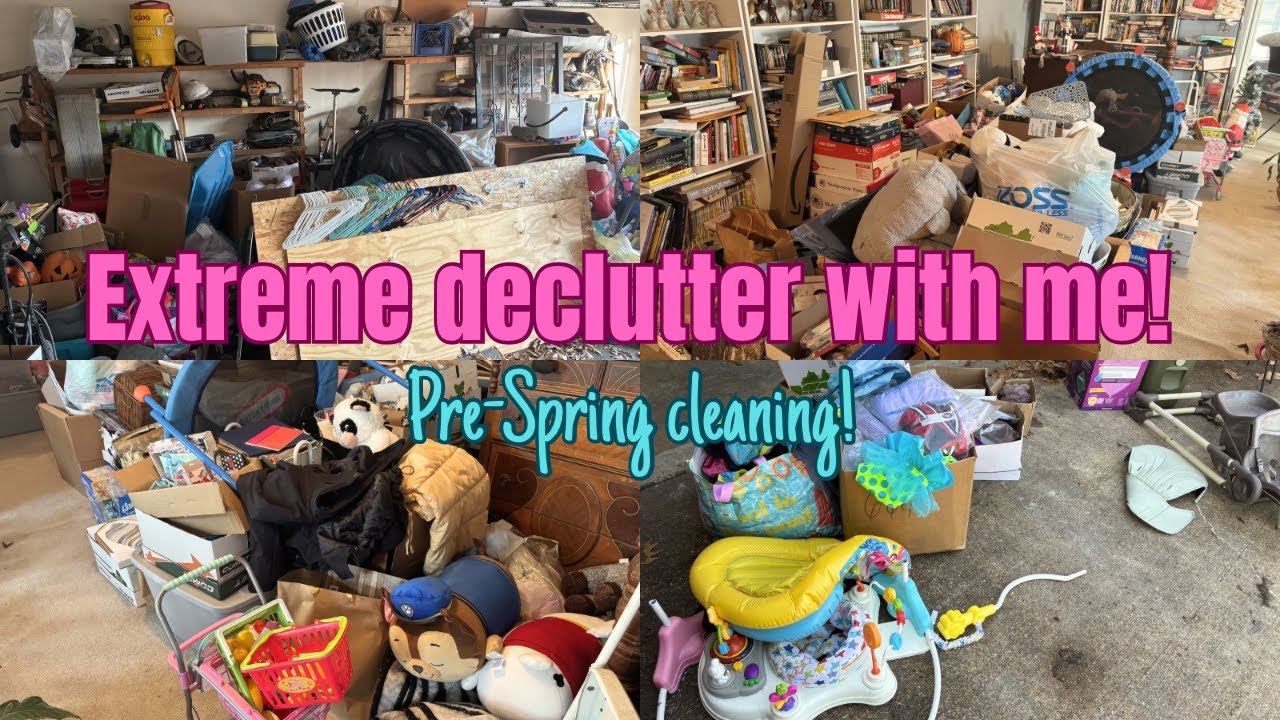 Extreme declutter with me! Pre-Spring cleaning!