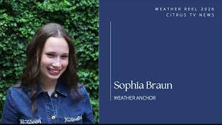 SOPHIA BRAUN CITRUS TV WEATHER REEL 2026