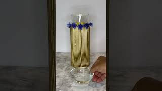 DIY thrifted Vase #diy #homedecor #craft #upcycling #thrift