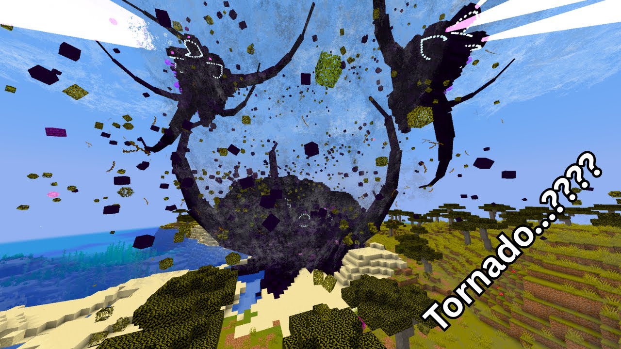Cracker's Wither Storm vs TORNADO || Minecraft