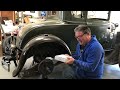 How to pull ford model a rear brake drums inspect brakes