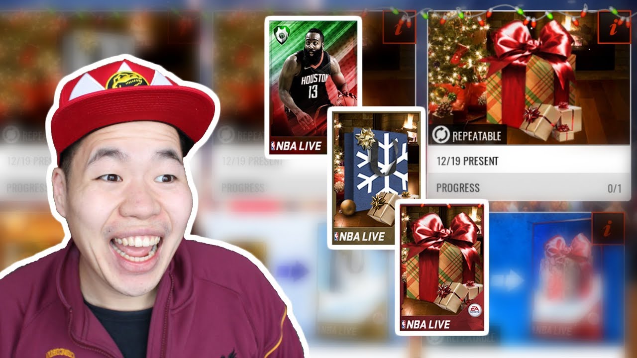 Dec 19 Presents Opening on Nba Live Mobile 18 - Bonus TOTW Bundle Opening