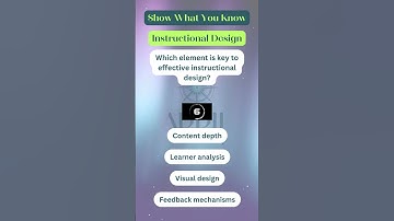 Show What You Know - Instructional Design 22