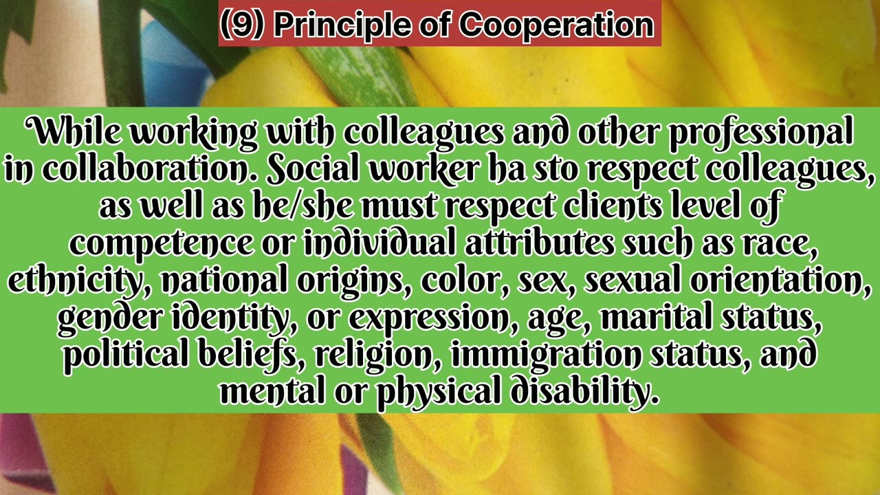 March 20, Principle of Cooperation ❤️