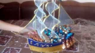 видео Корабли из конфет
