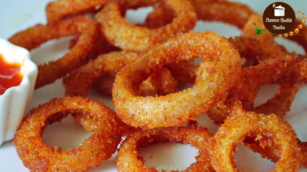 కరకరలాడే ఆనియన్ రింగ్స్ కేవలం 10ని||ల్లో రెడీ-Best&Quick Evening Snacks-Onion Rings