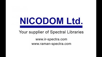 Spectral Libraries - FTIR (IR Infrared) spectra, NIR, Raman Library - Nicodom Ltd.