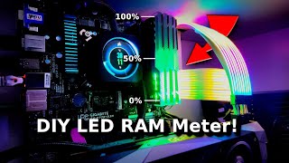 I built a LED RAM Indicator for Real-Time RAM Monitoring