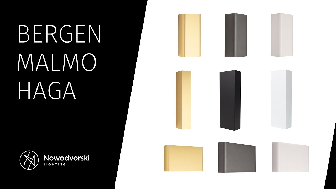 Бра, настенный светильник Nowodvorski 10456 Haga G9 2x10W IP20 золотой video