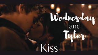 Kiss of Wednesday Addams and Tyler | Wednesday | Netflix